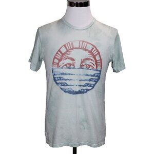 KATIN See You Sun Eyes 2-Sided Graphic T Shirt A Grade USA Blue Mens Medium